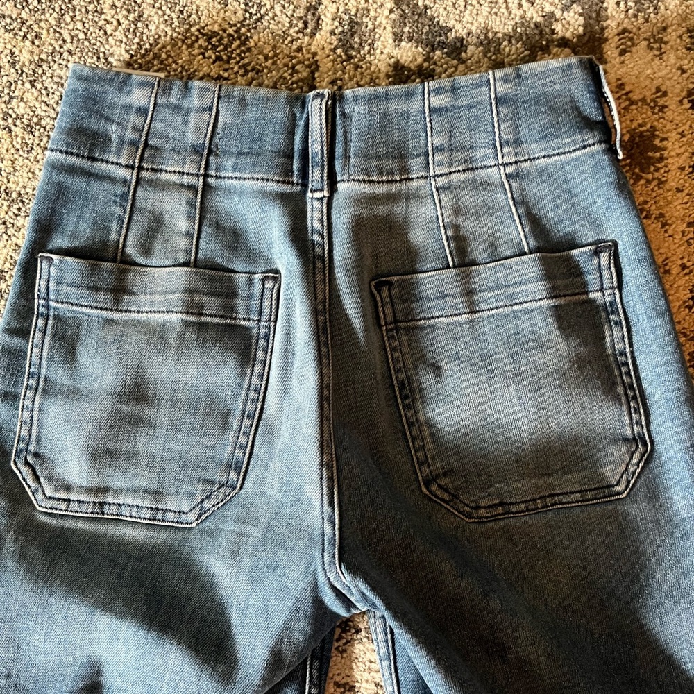 Anthropology The Colette, ankle, High-Rise Wide-Leg Jeans by Maeve